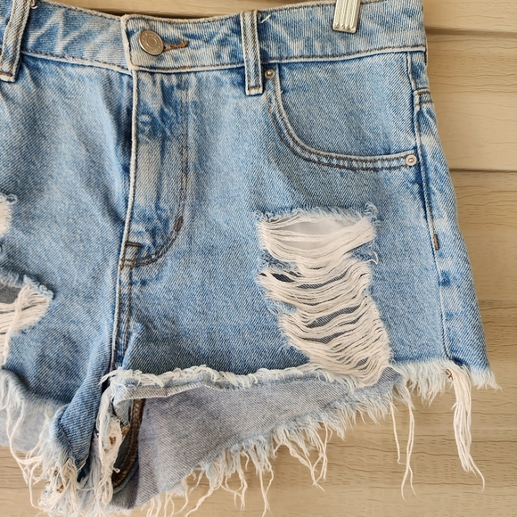 Pacsun high rise festival denim shorts size 28 - Picture 4 of 11